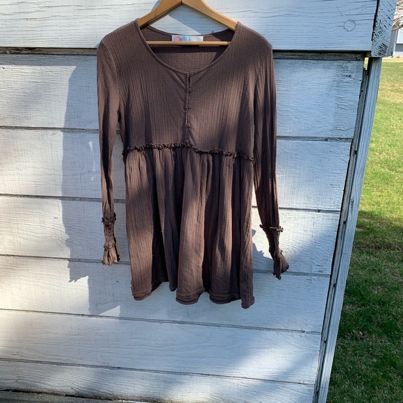 Free people beach long sleeve top - Picture 2 of 7
